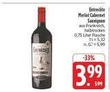 Merlot Cabernet Sauvignon Angebote von Entrecôte bei EDEKA Leipzig für 3,99 €