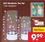 Aktuelles LED Windlicht, 2er Set Angebot bei Netto Marken-Discount in Darmstadt ab 9,99 €