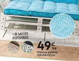 Matelas palette 120×80×10cm en promo chez Maxi Bazar Levallois-Perret à 49,99 €