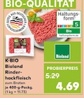 Rinderhackfleisch zum Braten Angebote von Bioland bei Kaufland Dülmen für 4,69 €