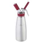 Sahnespender Gourmet Whip Plus, Edelstahl, Ø 10.2 x 35.6 cm, 1 L, silber / rot von iSi im aktuellen METRO Prospekt