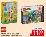 LEGO Häschen 31162 oder Mario Kart– Yoshi-Bike 72031 Angebote bei famila Nordost Celle für 11,99 €