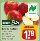 Rote Bio Tafeläpfel Angebote von REWE Bio bei REWE Bielefeld für 1,79 €