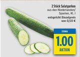 Salatgurken im diska Prospekt Salatgurken von  im aktuellen diska Prospekt für 1,00 €