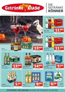 Coca Cola im aktuellen Getränke Oase Prospekt (Marl) Coca Cola im Getränke Oase Prospekt "Aktuelle Angebote" mit 2 Seiten (Marl)