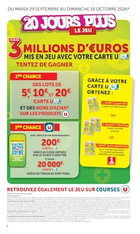 Catalogue Super U à Noisy-le-Grand cette semaine, valable du 06/10/2026 au 18/10/2026 Prospectus Super U à Noisy-le-Grand, "LES 20 JOURS PLUS", 44 pages de promos valables du 06/10/2026 au 18/10/2026