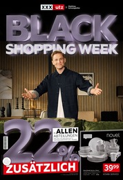 XXXLutz Möbelhäuser Prospekt "BLACK SHOPPING WEEK", 18 Seiten, 20.11.2023 - 20.11.2023 Aktueller XXXLutz Möbelhäuser Prospekt, "BLACK SHOPPING WEEK", mit Angeboten der Woche, gültig von 20.11.2023 bis 20.11.2023