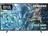 43 Zoll Fernseher im MediaMarkt Saturn Prospekt GQ43Q60D QLED TV (Flat, 43 Zoll / 108 cm, UHD 4K, SMART TV, Tizen) von SAMSUNG im aktuellen MediaMarkt Saturn Prospekt für 569,99 €