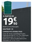 Canisse PVC Double Face en promo chez Mr.Bricolage Saint-Nazaire à 19,90 €