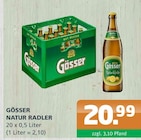 Natur Radler im Angebot bei Getränke A-Z in Oranienburg Natur Radler Angebote von Gösser bei Getränke A-Z Oranienburg für 20,99 €
