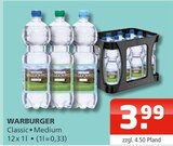 Warburger bei Getränke Oase im Prospekt "" für 3,99 €