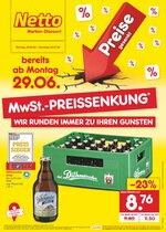 Netto Marken-Discount Prospekt für Braunschweig mit 43 Seiten Netto Marken-Discount Prospekt für Braunschweig: "MwSt.-PREISSENKUNG - WIR RUNDEN IMMER ZU IHREN GUNSTEN", 43 Seiten, 29.06.2020 - 04.07.2020