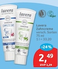 Zahncreme von Lavera für 2,49 € bei budni im Angebot Zahncreme von Lavera im aktuellen budni Prospekt