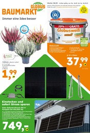 Aktueller Globus-Baumarkt Prospekt mit Garten, "Immer eine Idee besser", Seite 1