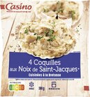Coquilles aux Noix de Saint-Jacques cuisinées à la Bretonne surgelées - CASINO dans le catalogue Géant Casino