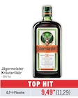 Kräuterlikör Angebote von Jägermeister bei Metro München für 11,29 €