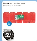 Öllicht Nr. 3 rot und weiß von Bolsius im aktuellen V-Markt Prospekt für 5,00 €