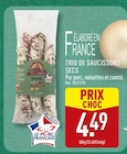 Trio de saucissons secs en promo chez Aldi Trio de saucissons secs dans le catalogue Aldi