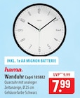 hama Wanduhr Capri 185882 im Angebot bei famila Nordost in Stralsund hama Wanduhr Capri 185882 Angebote bei famila Nordost Stralsund für 7,99 €