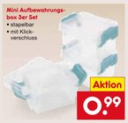 Mini Aufbewahrungsbox 3er Set Angebote bei Netto Marken-Discount Straubing für 0,99 €