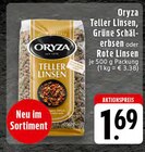 Teller Linsen, Grüne Schäl- erbsen oder Rote Linsen im Angebot bei EDEKA in Hückelhoven Teller Linsen, Grüne Schäl- erbsen oder Rote Linsen Angebote von Oryza bei EDEKA Hückelhoven für 1,69 €