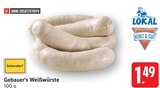 Weißwürste Angebote von Gebauer's bei E center Göppingen für 1,49 €