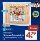 Nürnberger Rostbratwürste Angebote von Gut Drei Eichen bei ALDI SÜD Kaarst für 4,79 €