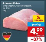 Aktuelles Schweine-Rücken Angebot bei Netto Marken-Discount in Remscheid ab 4,99 €