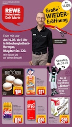 REWE Prospekt "Dein Markt" für Mönchengladbach, 28 Seiten, 11.08.2025 - 16.08.2025
