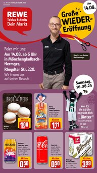 Aktueller REWE Prospekt "Dein Markt" Seite 1 von 28 Seiten für Mönchengladbach