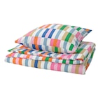 Aktuelles Bettwäsche-Set, 2-teilig bunt 155x220/80x80 cm Angebot bei IKEA in Karlsruhe ab 17,99 €