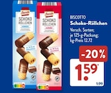 Schoko-Röllchen Vollmilch von Biscotto im aktuellen ALDI SÜD Prospekt für 1,59 €