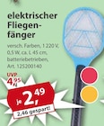 elektrischer Fliegenfänger bei Sonderpreis Baumarkt im Prospekt "" für 2,49 €