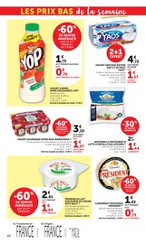 Promotion Yaourt dans le prospectus Hyper U, valable du 01/09/2026 au 13/09/2026 Promo Yaourt dans le catalogue Hyper U du moment à la page 40