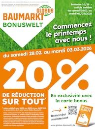 Catalogue Globus-Baumarkt à Oeutrange, avec 4 pages Prospectus Globus-Baumarkt à Oeutrange, "GLOBUS BAUMARKT Immer eine Idee besser", 4 pages, 28/02/2026 - 03/03/2026