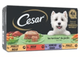 Pâtée pour chien adulte terrine poulet bœuf agneau dinde - Cesar en promo chez Supeco Pâtée pour chien adulte terrine poulet bœuf agneau dinde - Cesar dans le catalogue Supeco