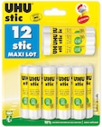 Maxi lot de 12 bâtons de colle blanche - UHU en promo chez Intermarché Maxi lot de 12 bâtons de colle blanche - UHU dans le catalogue Intermarché