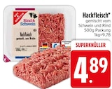 Hackfleisch gemischt vom Schwein und Rind bei EDEKA im Scheidegg Prospekt für 4,89 €