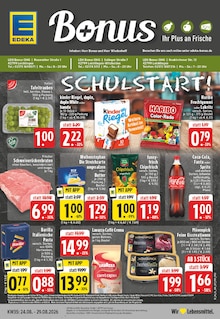 EDEKA Prospekt der Woche "Aktuelle Angebote" Seite 1, 24.08.2026 bis 29.08.2026 für Leichlingen Aktueller EDEKA Prospekt "Aktuelle Angebote" Seite 1 von 28 Seiten für Leichlingen