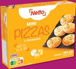 Mini Pizzas 3 Fromages Surgelées - Netto en promo chez Netto Mini Pizzas 3 Fromages Surgelées - Netto dans le catalogue Netto