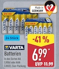 Aktuelles Batterien AA (LR06) Angebot bei ALDI Nord in Mülheim (Ruhr) ab 6,99 €