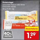 Chocolate Peanut oder White Chocolate Vanilla von Maxi Nutrition im aktuellen Netto Marken-Discount Prospekt für 1,29 €