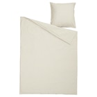 Bettwäsche-Set, 2-teilig weiß beige/Streifen 155x220/80x80 cm von SOLFIBBLA für 24,99 € bei IKEA im Angebot Bettwäsche-Set, 2-teilig weiß beige/Streifen 155x220/80x80 cm von SOLFIBBLA im aktuellen IKEA Prospekt