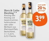 Riesling von Herz & Liebe im aktuellen tegut Prospekt für 3,99 €