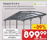 Carport 5 x 3 m Angebote von Juskys bei Netto Marken-Discount Weinheim für 899,99 €