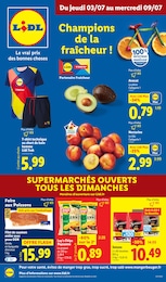 Catalogue Supermarchés de Lidl à Amage, avec 75 pages Prospectus Supermarchés de Lidl à Amage: "Champions de la fraicheur !", 75 pages, 03/07/2025 - 09/07/2025
