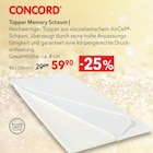 Topper Memory Schaum bei Matratzen Concord im Mayen Prospekt für 59,90 €