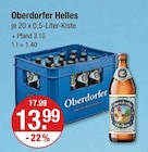 Helles von Oberdorfer für 13,99 € bei V-Markt im Angebot Helles von Oberdorfer im aktuellen V-Markt Prospekt