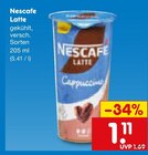 Latte im Angebot bei Netto Marken-Discount in Gummersbach Latte Angebote von Nescafe bei Netto Marken-Discount Gummersbach für 1,11 €
