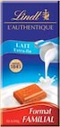 Tablette l'authentique chocolat au lait extra fin - LINDT - Intermarché à Saint-Quentin Tablette l'authentique chocolat au lait extra fin - LINDT en promo chez Intermarché Saint-Quentin à 2,98 €